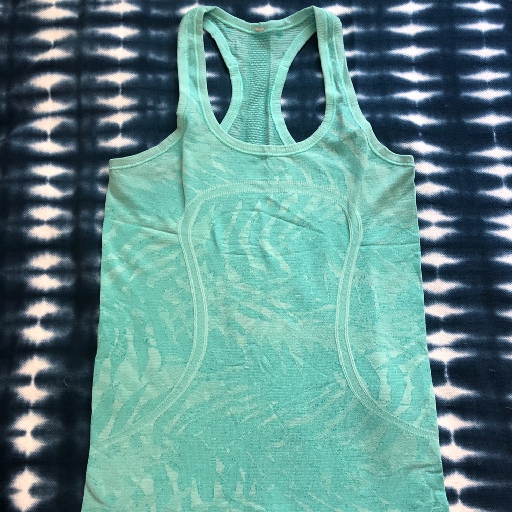 Lululemon Swiftly Turquoise Tank
